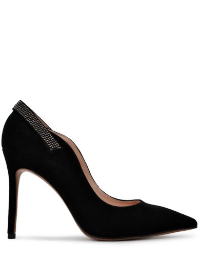 Черные  демисезо туфли на каблуке