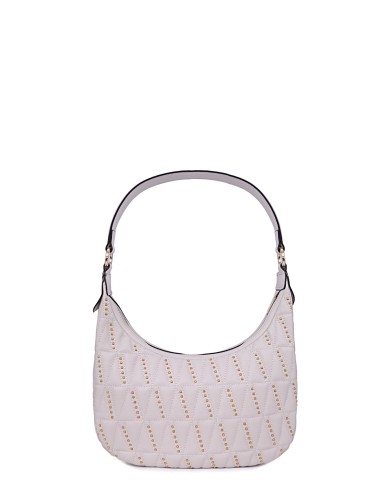 Белая кожаная средняя женская сумка