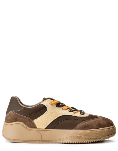 Коричневі  замшеві  демісезонні кеди