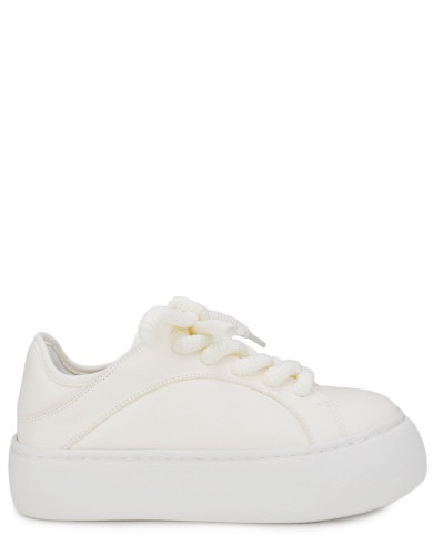 Белые кожаные демисезонные  кеды