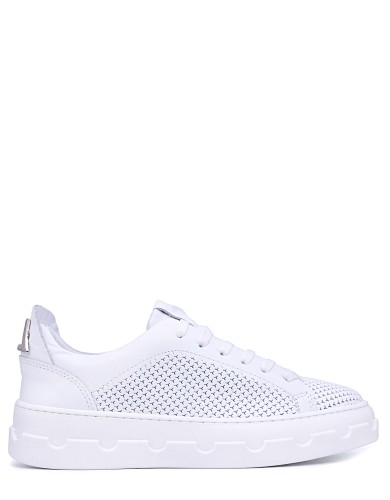 Білі шкіряні літні  кеди