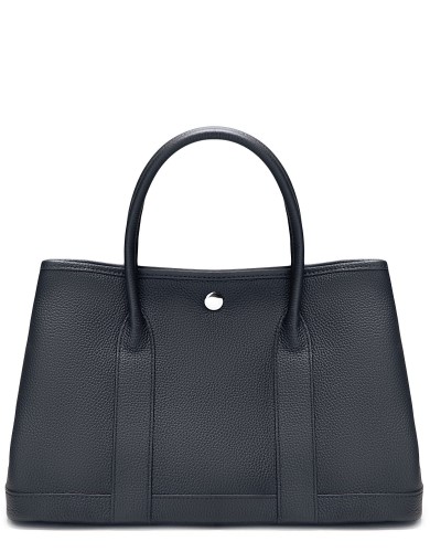 Черная кожаная средняя женская сумка