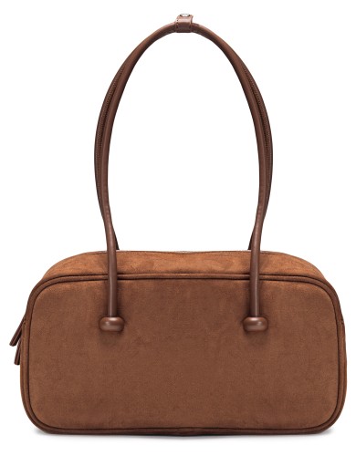 Коричневая  средняя женская сумка