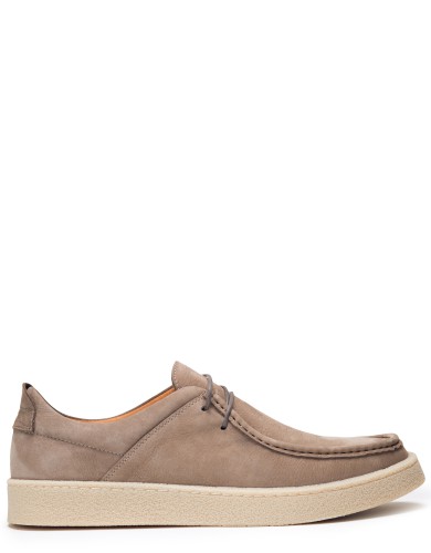 Бежевi замшеві  демісезонні туфлі