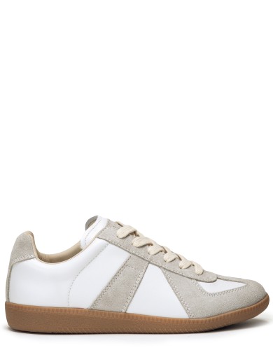 Белые кожаные демисезонные  кеды