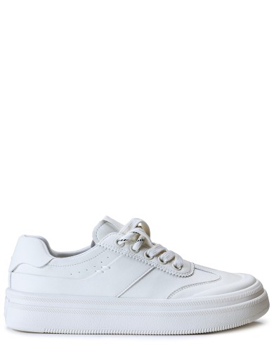 Білі шкіряні демісезонні кеди