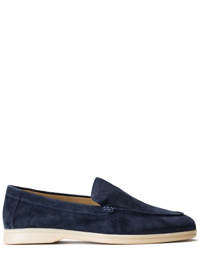 Синие  демисезонные лоферы