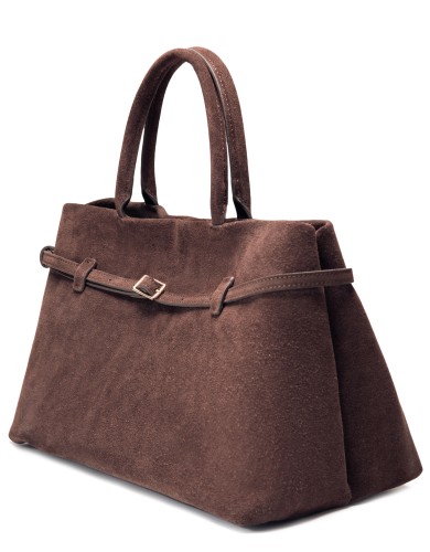 Коричневая  большая женская сумка