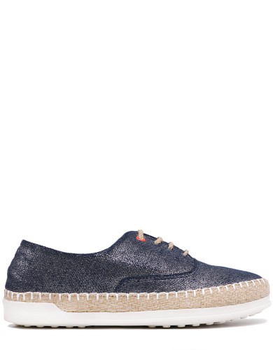 Синие текстильные демисезонные  кеды