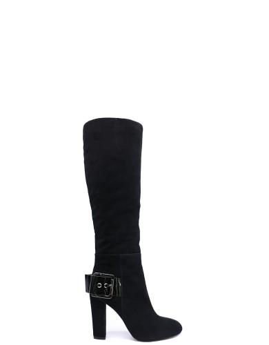 Черные  демисезонные сапоги