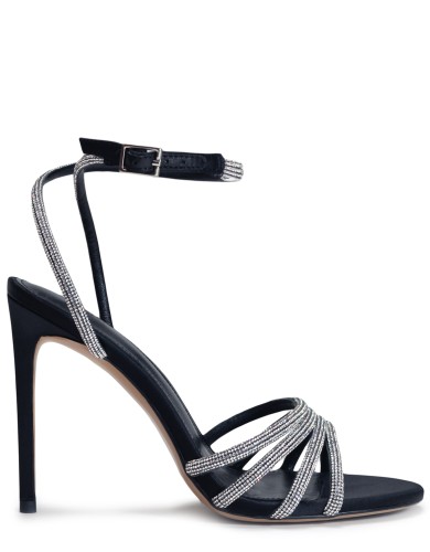 Чорні  шкіряні літні  босоніжки