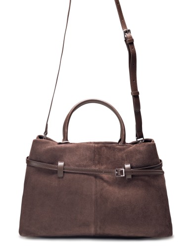 Коричнева  велика жіноча сумка