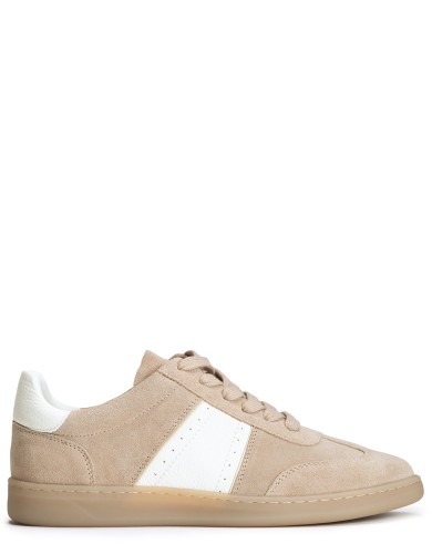 Бежевые замшевые демисезонные  кеды