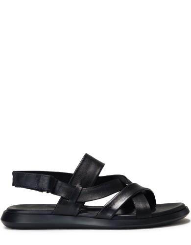 Черные кожаные сандалии