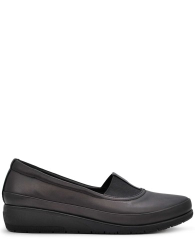 Черные кожаные демисезонные  туфли