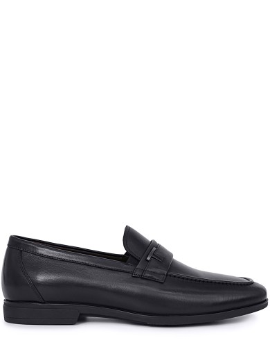 Чорні шкіряні  лофери демісезонні