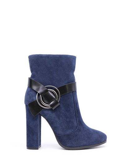 Синие  демисезонные ботинки