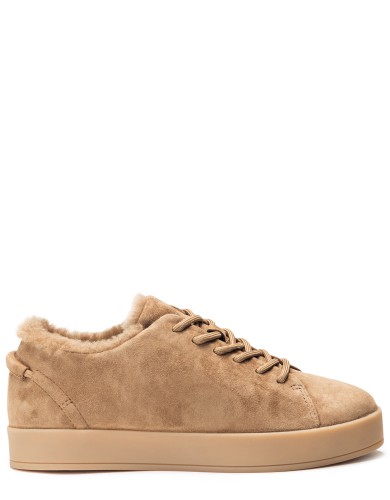 Бежевi замшеві  зимові кеди