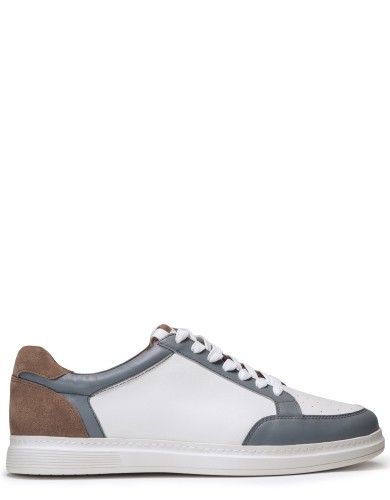 Різнобарвні шкіряні демісезонні кеди