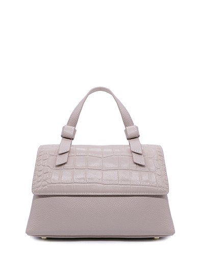 Бежева шкіряна маленька сумка