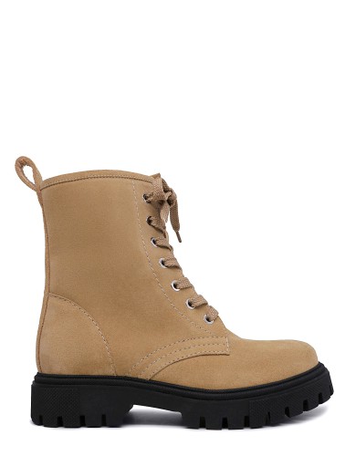 Бежевi замшеві  демісезонні  черевики 