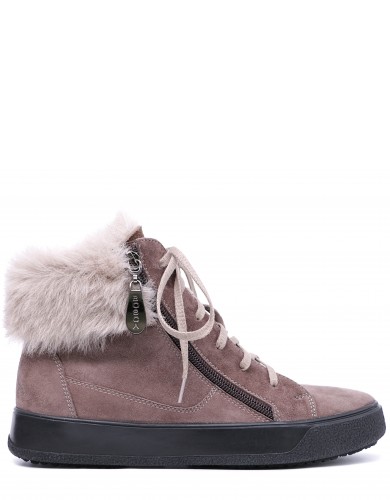 Бежевi замшеві  зимові кеди