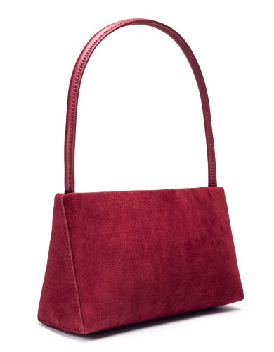 Бордовая  маленькая женская сумка