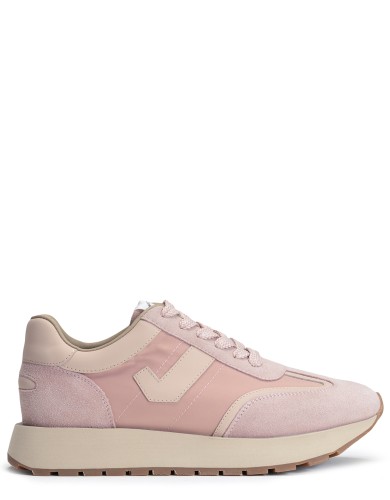 Рожеві  шкіряні  демісезонні кросівки