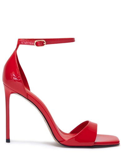 Червоні  лакові  літні  босоніжки 