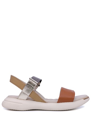 Коричневые кожаные сандалии