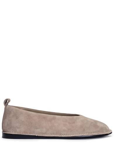 Бежевi замшеві  демісезонні балетки