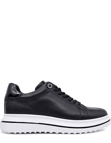 Черные кожаные демисезонные туфли