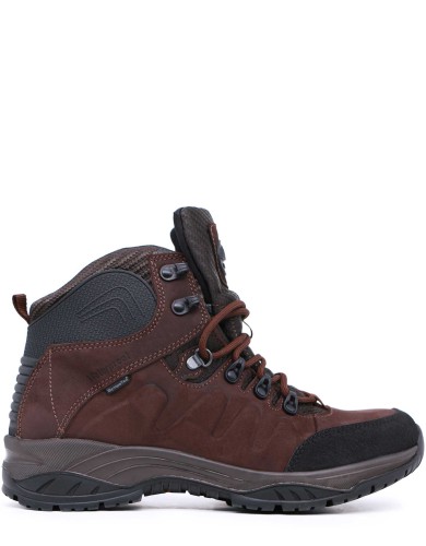 Коричневые нубуковые демисезонные ботинки