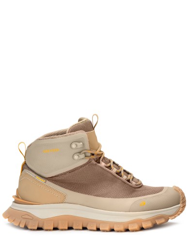 Бежевые текстильные демисезонные ботинки