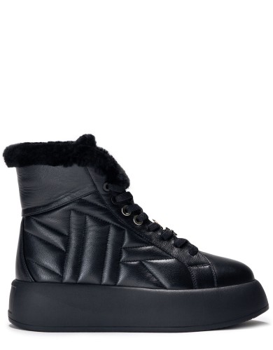 Чорні шкіряні черевики жіночі шкіряні