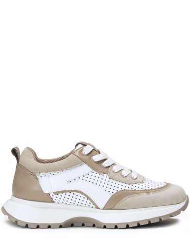 Різнокольорові  шкіряні  літні  кросівки 