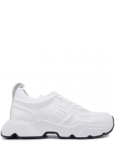 Білі шкіряні демісезонні кросівки