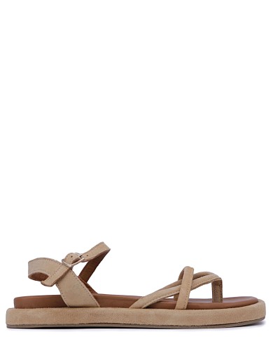 Бежевые  сандалии