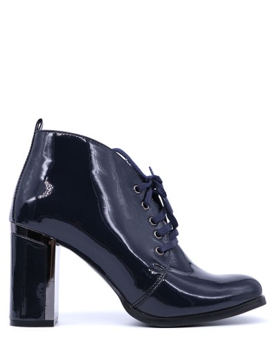 Сині  лакові  демісезонні  черевики