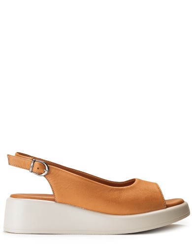 Руді  шкіряні літні  босоніжки 