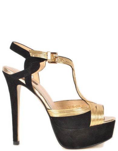 Разноцветные кожаные летние босоножки 