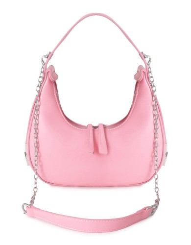 Розовая  маленькая женская сумка