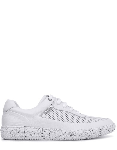 Білі шкіряні літні кеди