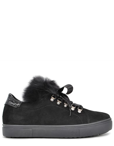 Черные  демисезонные кеды