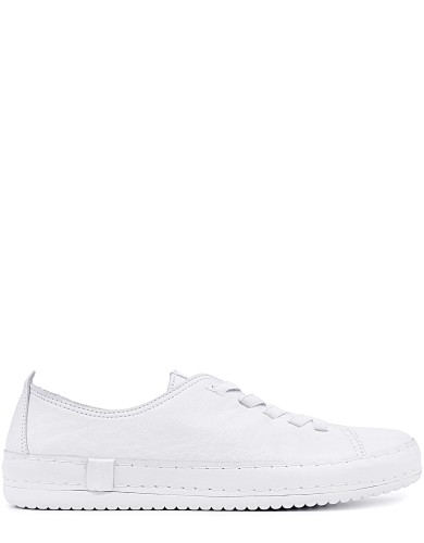 Белые кожаные демисезонные  кеды