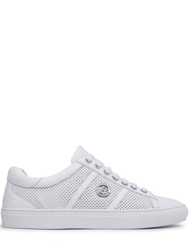 Білі шкіряні літні кеди