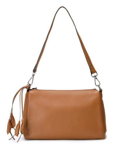 Коричневая  средняя женская сумка