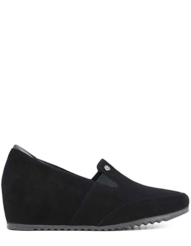 Черные  демисезонные туфли