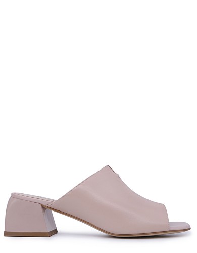 Кожаные мюли