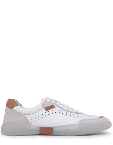 Білі шкіряні літні кеди